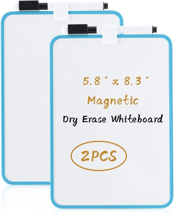 2pcs Small White Board Dry Erase for Kids