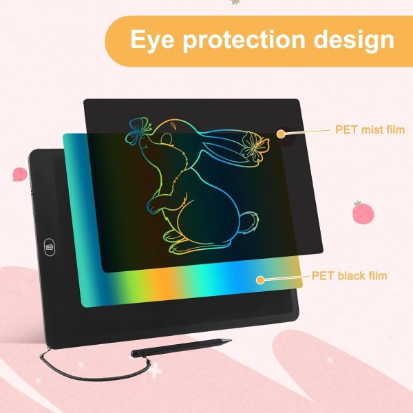 LCD Writing Tablet for Kids & Adults, Etch a Sketch Travel Essentials - 16 Inch Black - Image 2